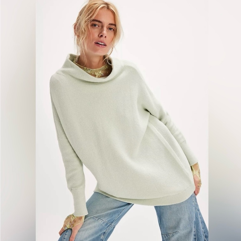 NWOT Free People Ottoman Tunic in Iced Sage